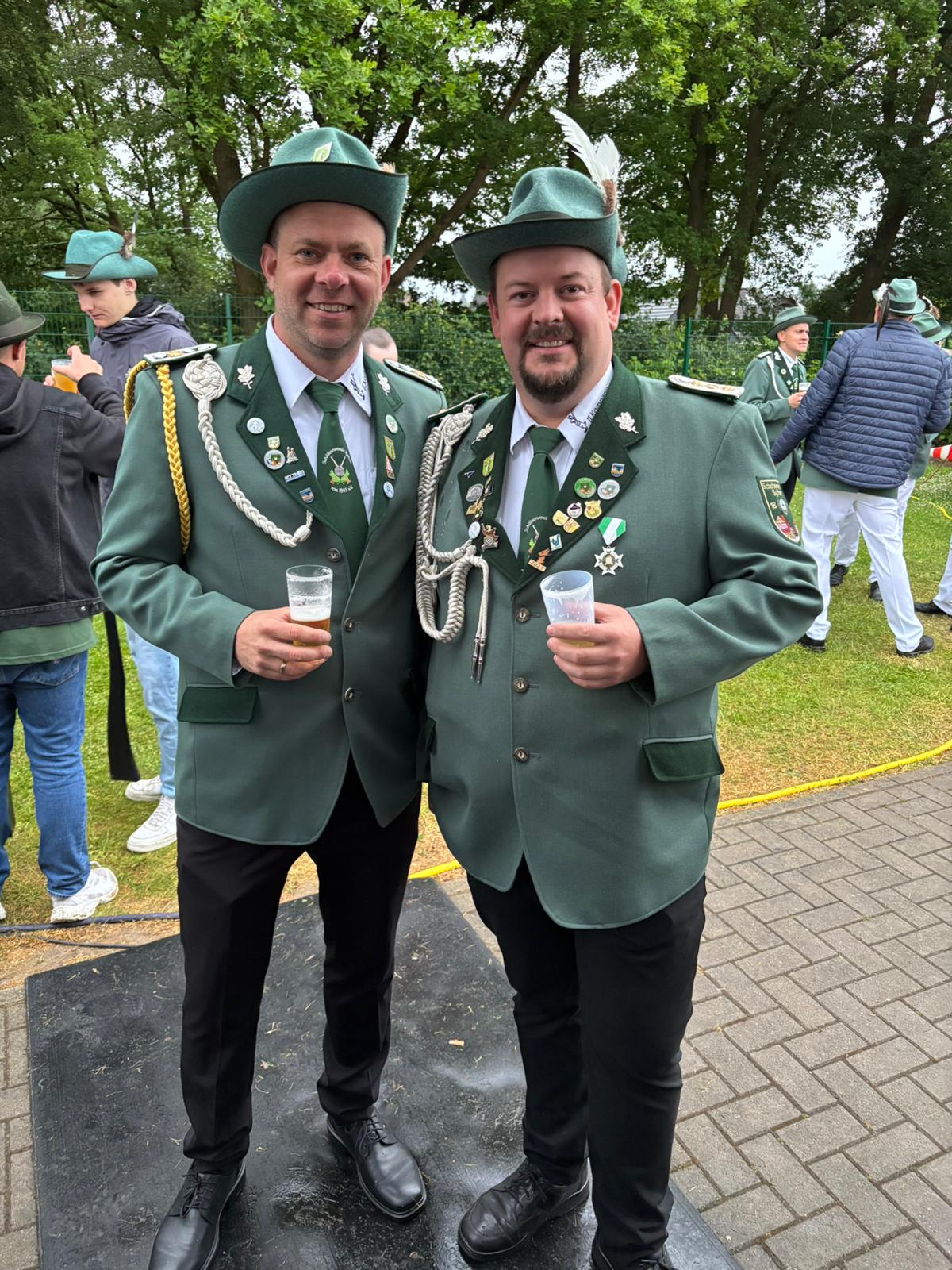 Spie&szlig; Dominik David (links) und Hauptmann Michael Booken